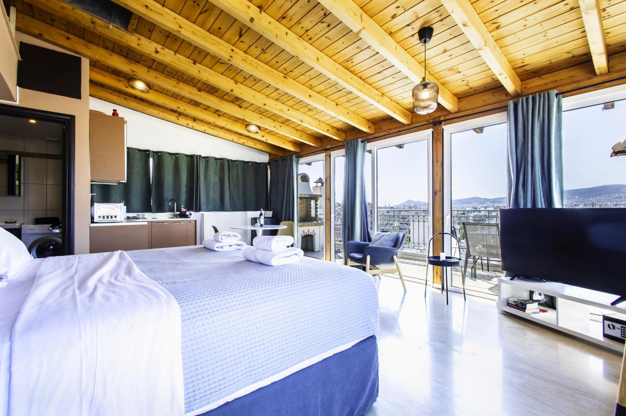 Lis153 By Smart Cozy Suites - Top Floors With Amazing City View - Available 24Hr Atenas Exterior foto